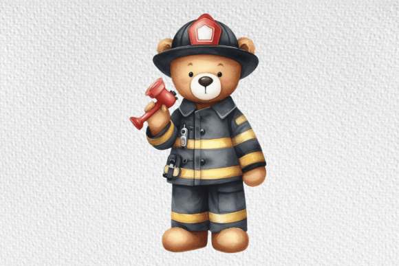 Firefighter Teddy Illustrations: PNG Clipart Review