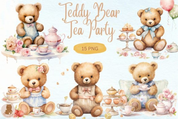 Teddy Bear Tea Party Illustrations: A Seller Review