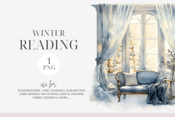 Watercolor Cozy Reading Nook Clipart: Illustrations Review